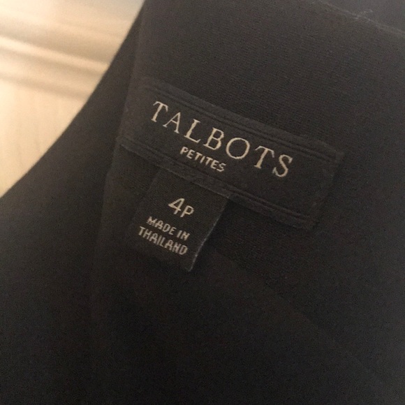 Classic Talbots Solid Black Sheath Dress - Picture 4 of 6